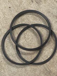 *3 New Replacement BELTS* for use with a Vintage WALKER TURNER PLANER **3 Belt Pulley** w/ no model number